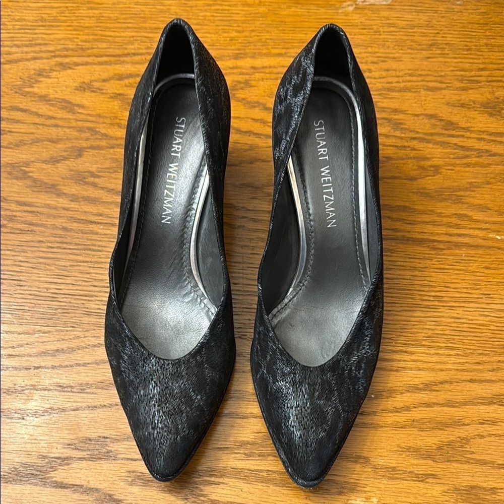 Stuart Weitzman Black Heels Elegant Design